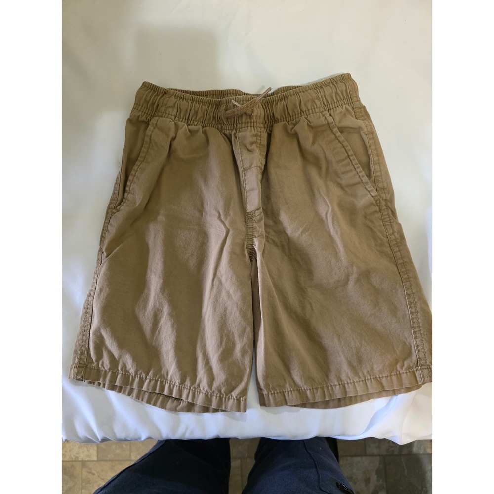 Cat & Jack Boys Khaki Brown Pull On Shorts Elastic Waist Size Medium 8